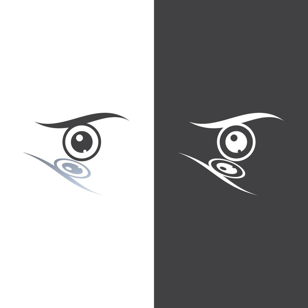 diseño de logotipo de vector de cuidado de los ojos