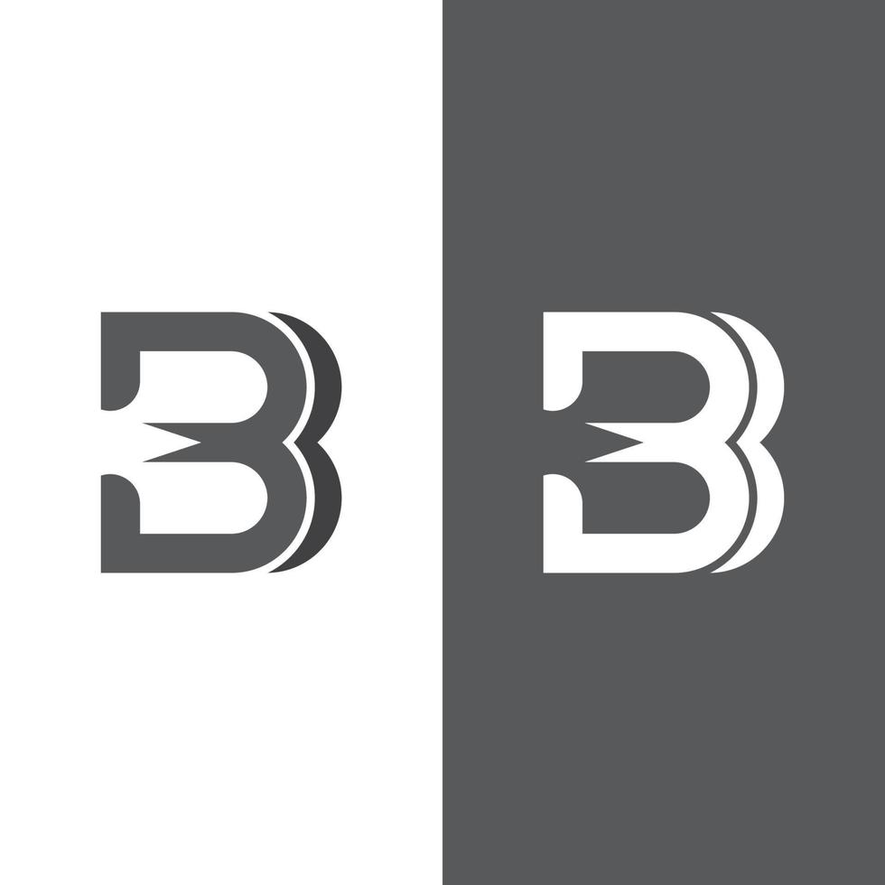 B Letter vector logo illustration