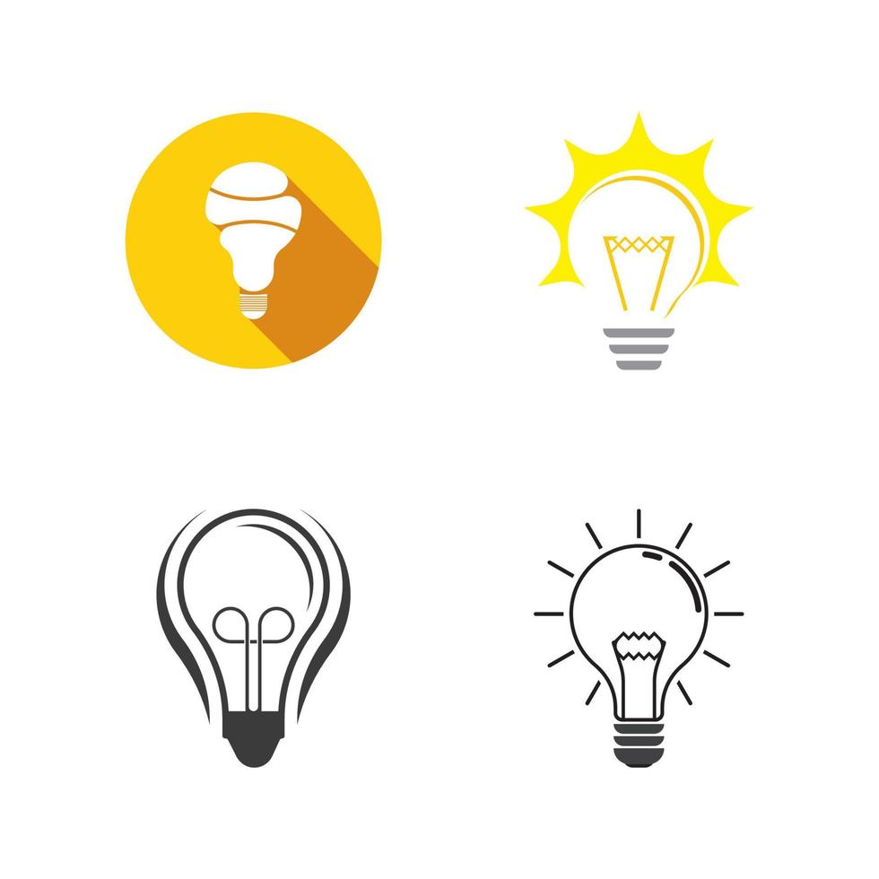 light bulb symbol icon illustration vector