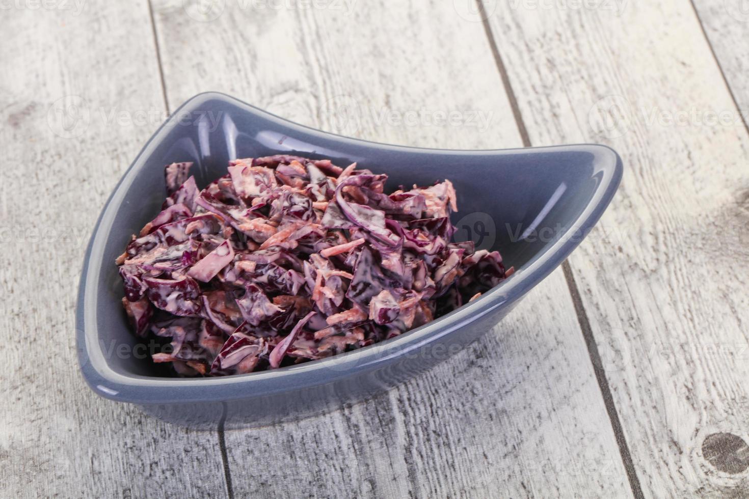 Cole slaw salad with cabbage photo