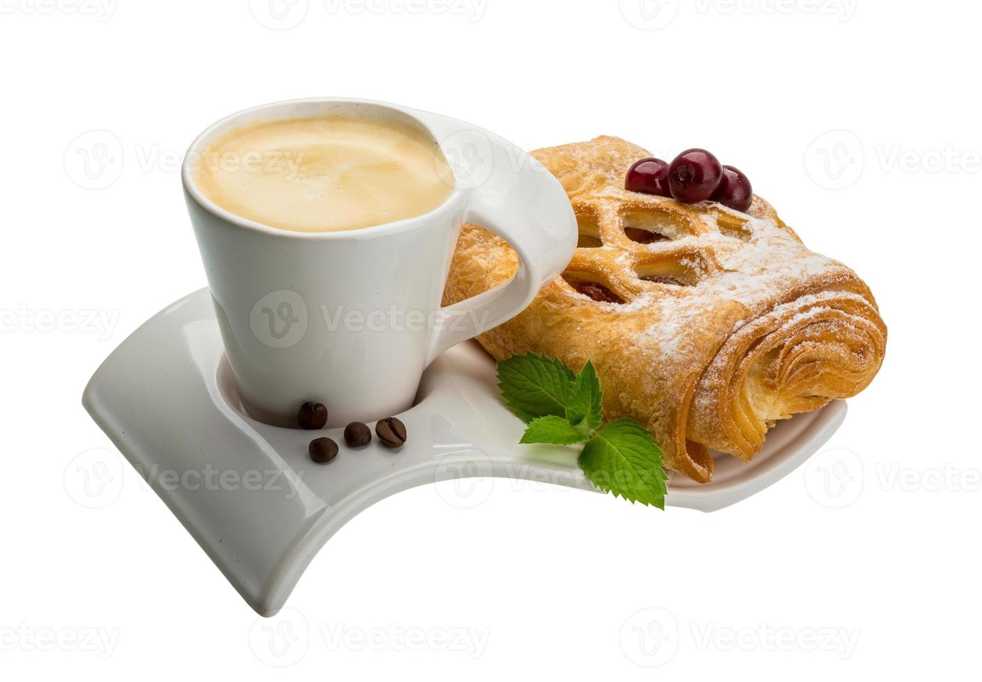 Coffee with pastry photo
