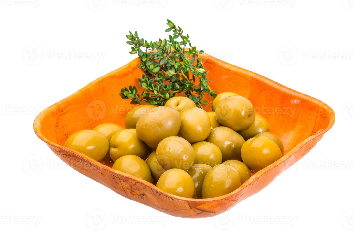 Green gigant olives photo