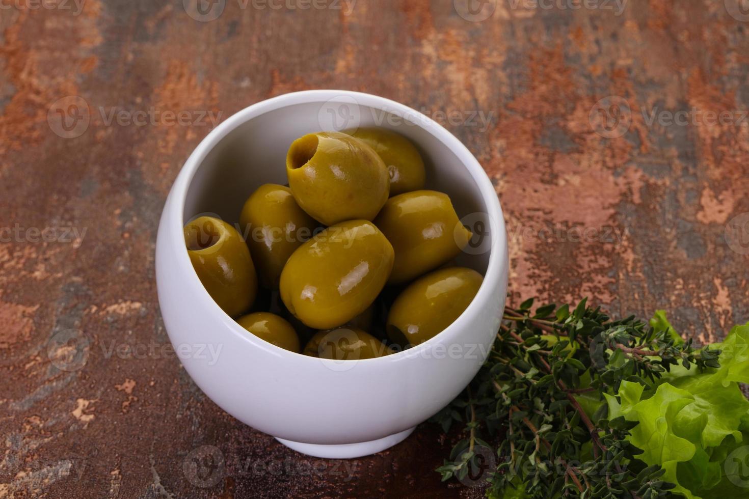 Big green olives photo