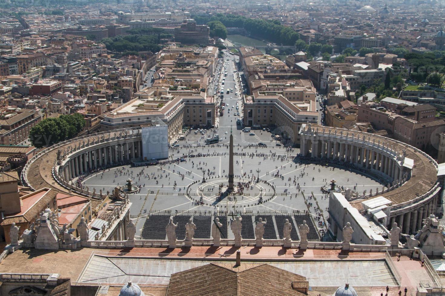 St. Peter's Square from Rome in Vatican State photo