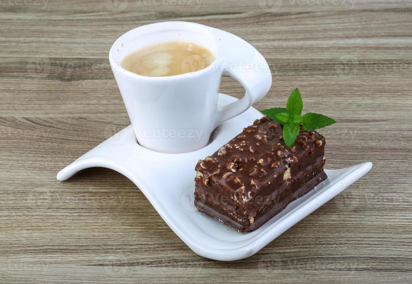 Cake with coffee photo