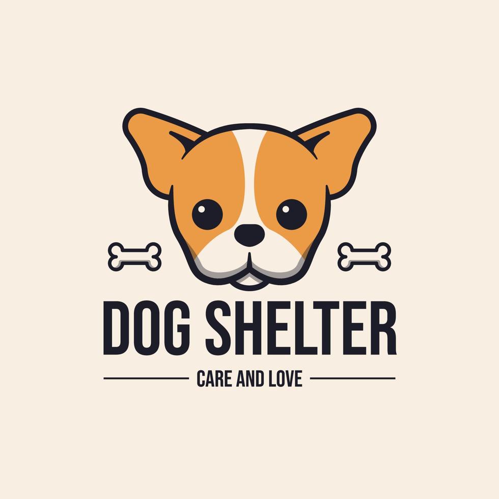 fun and cute dog mascot logo concept vector