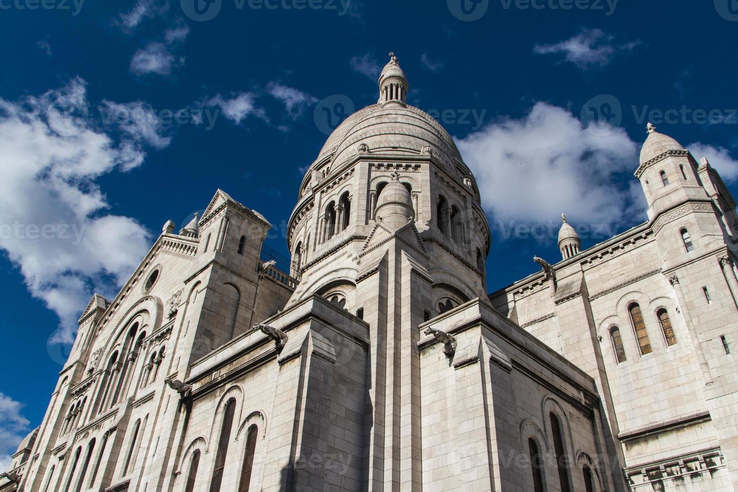 The external architecture of Sacre Coeur, Montmartre, Paris, France photo