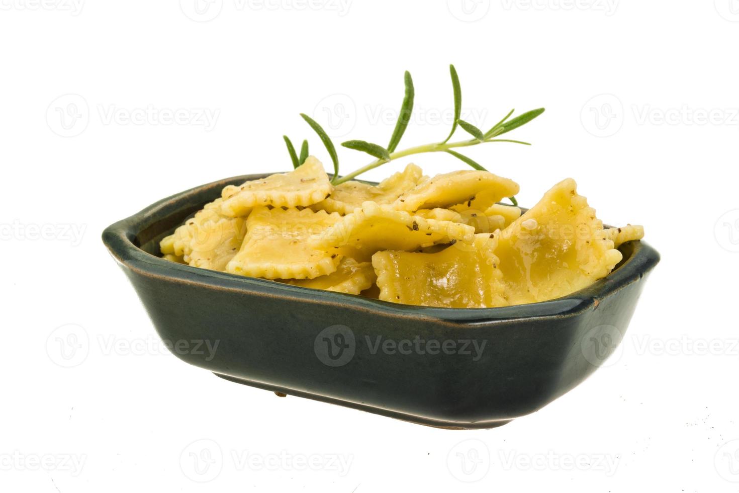 Ravioli with herbs photo