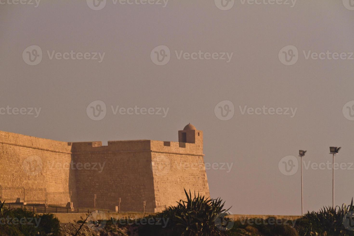 Ribat - arabic fortification and cemetery in Mahdia - seaside town in northern Tunisia photo