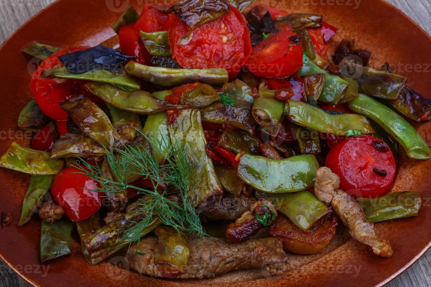 Stir fried pork with vegetables 7859960 Stock Photo at Vecteezy