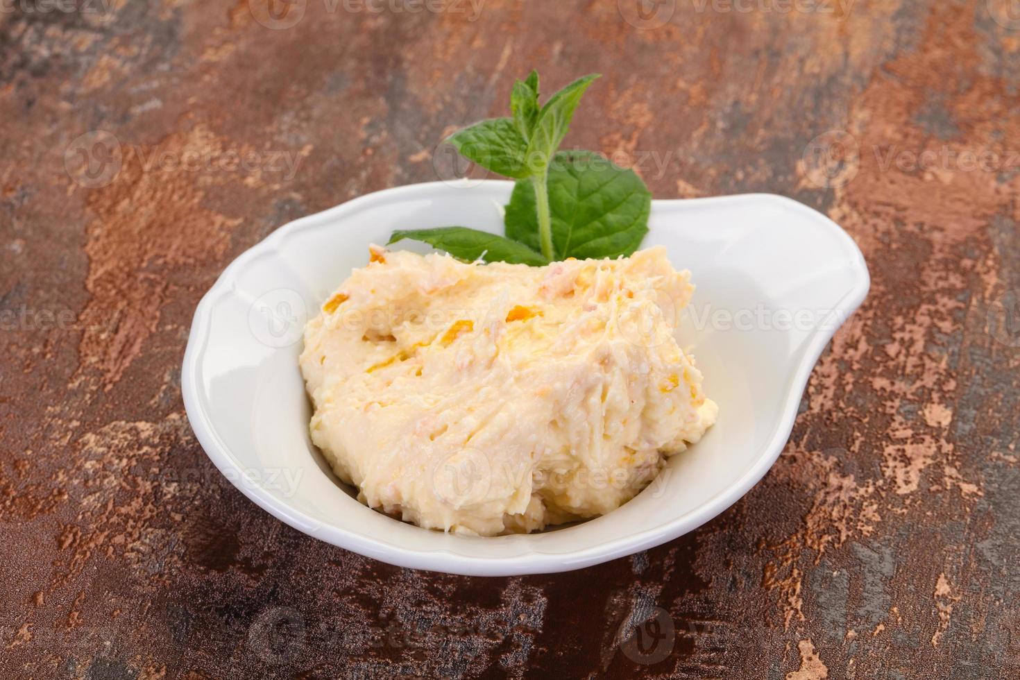 Curd with dry apricot photo