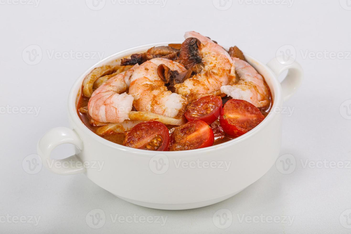 Thai cuisine Tom Yam soup photo