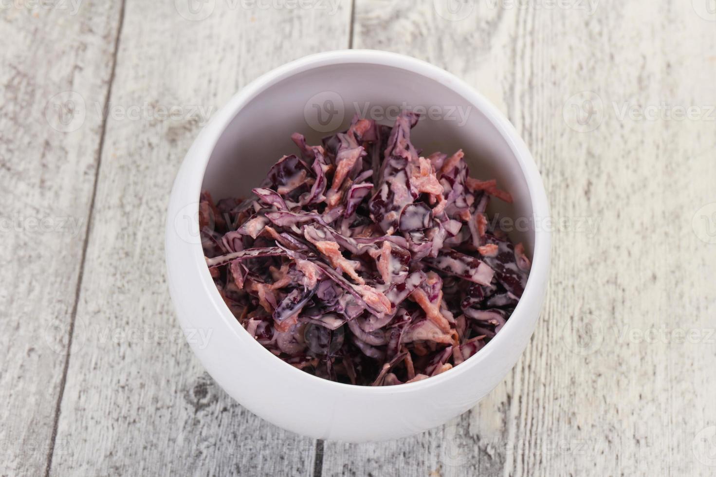 Cole slaw salad with cabbage photo