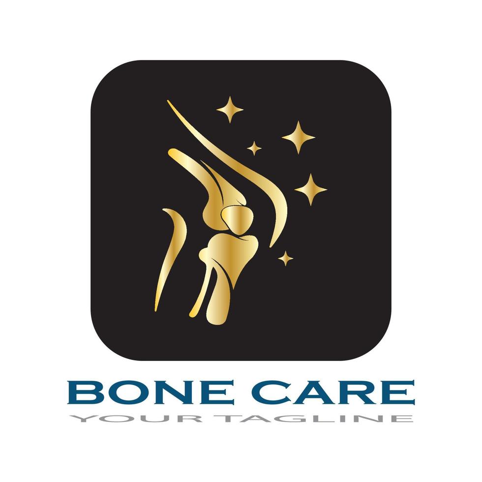 bone care healt logo symbol abstract design vector