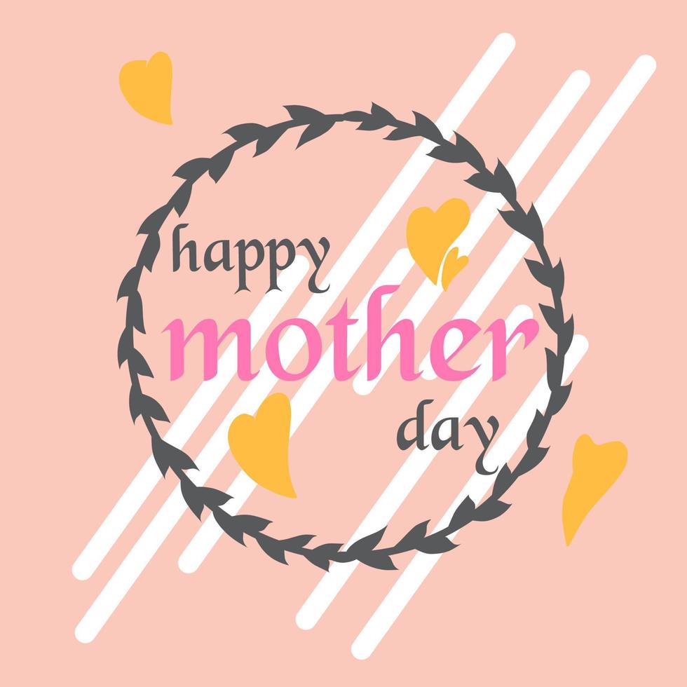 happy mother's day expression design, simple and cool vector