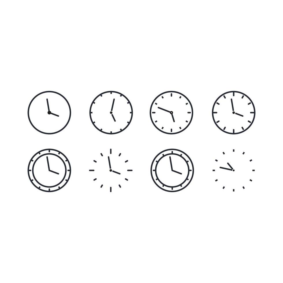 clock vector for website symbol icon presentation
