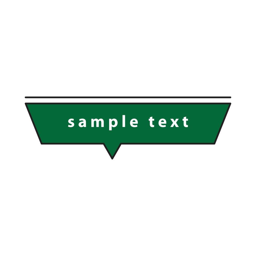 vector de cuadro de texto para presentación de icono de símbolo de sitio web