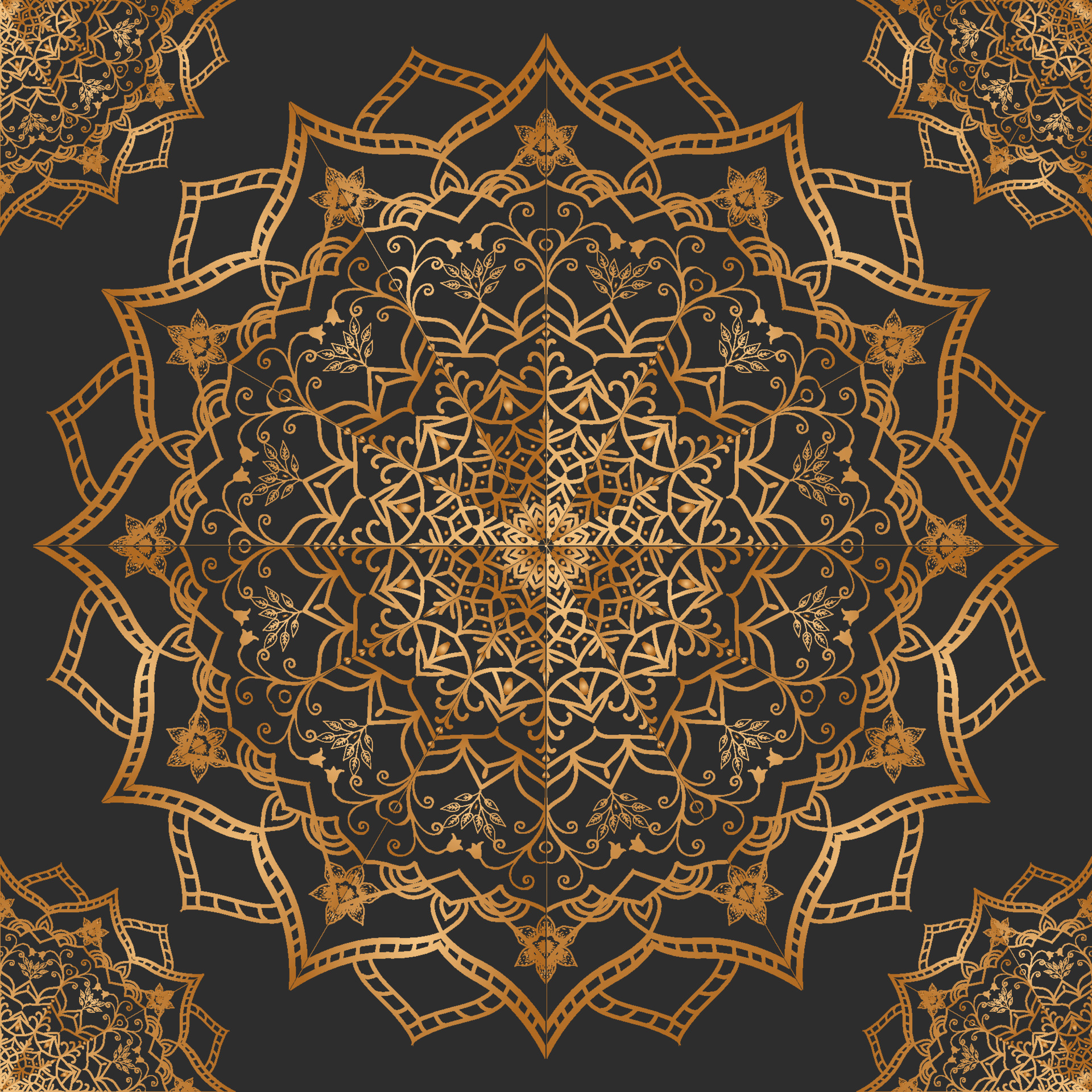 Elegant ornamental mandala background design with gold color. arabic vector  mandala background. Circular pattern in the form of a mandala. Henna tatoo  mandala. Mehndi style. 7861477 Vector Art at Vecteezy