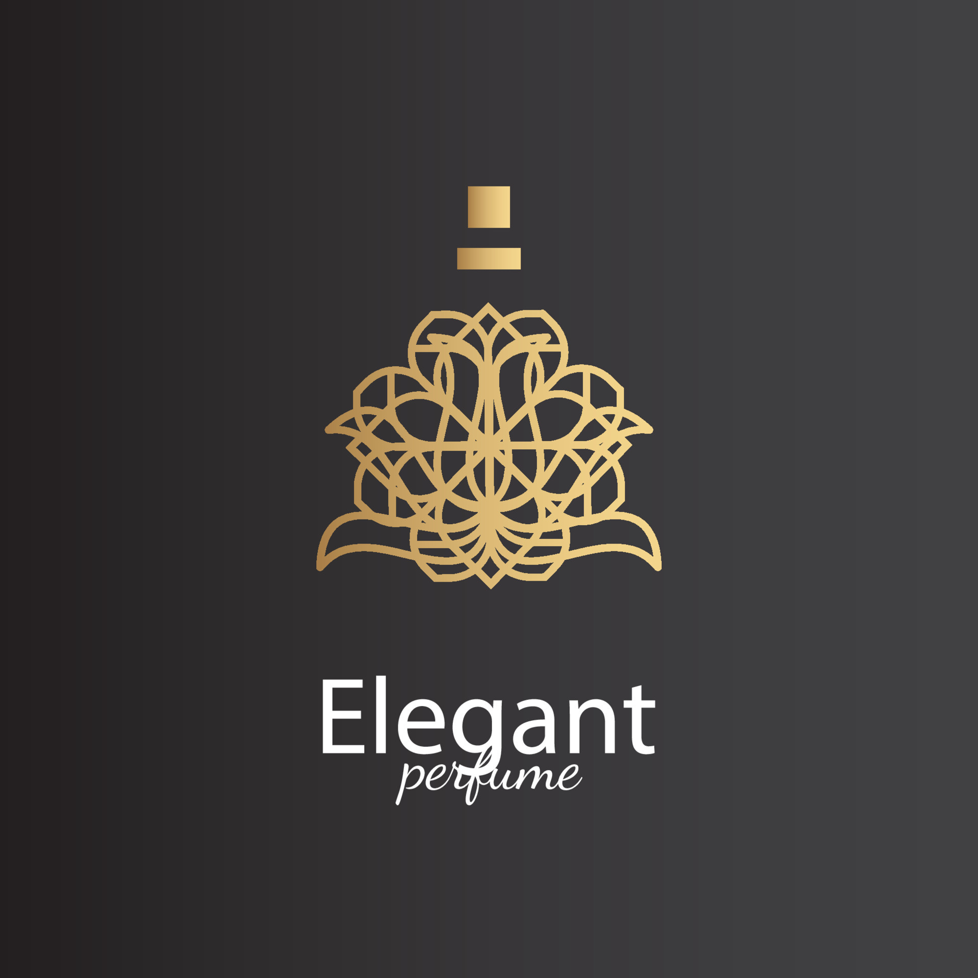 perfume logo, unique and luxurious logo. can be used for luxury