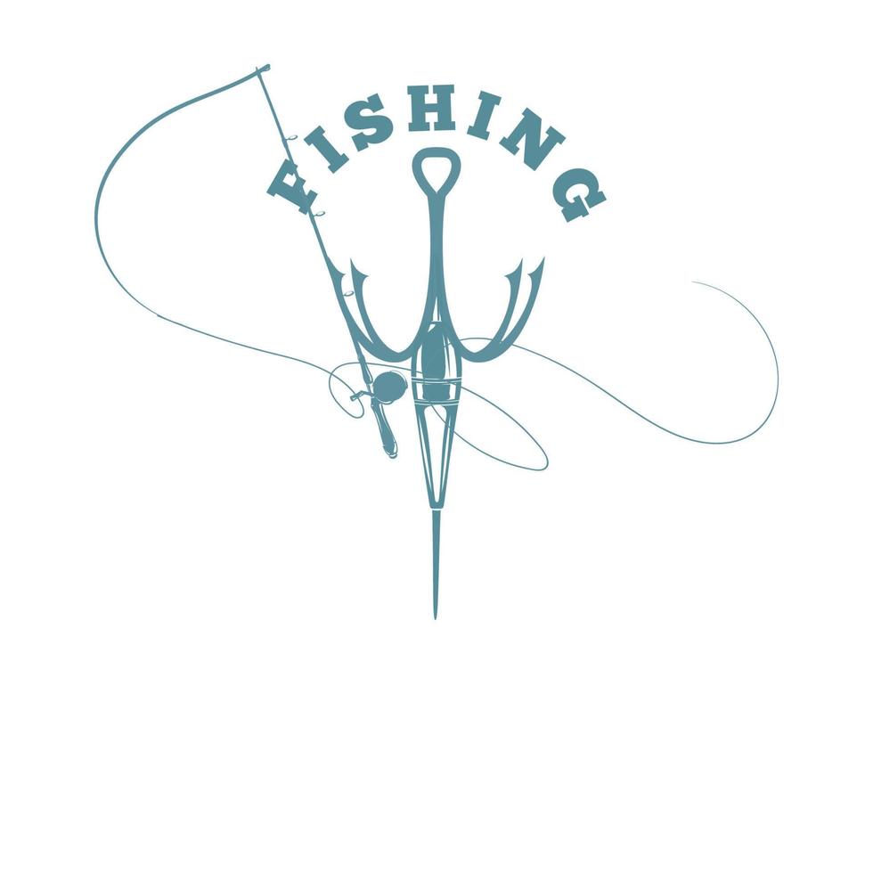 Set of vintage fishing emblems, labels, badges, logos. Layered, separate text, isolated on a white background vector