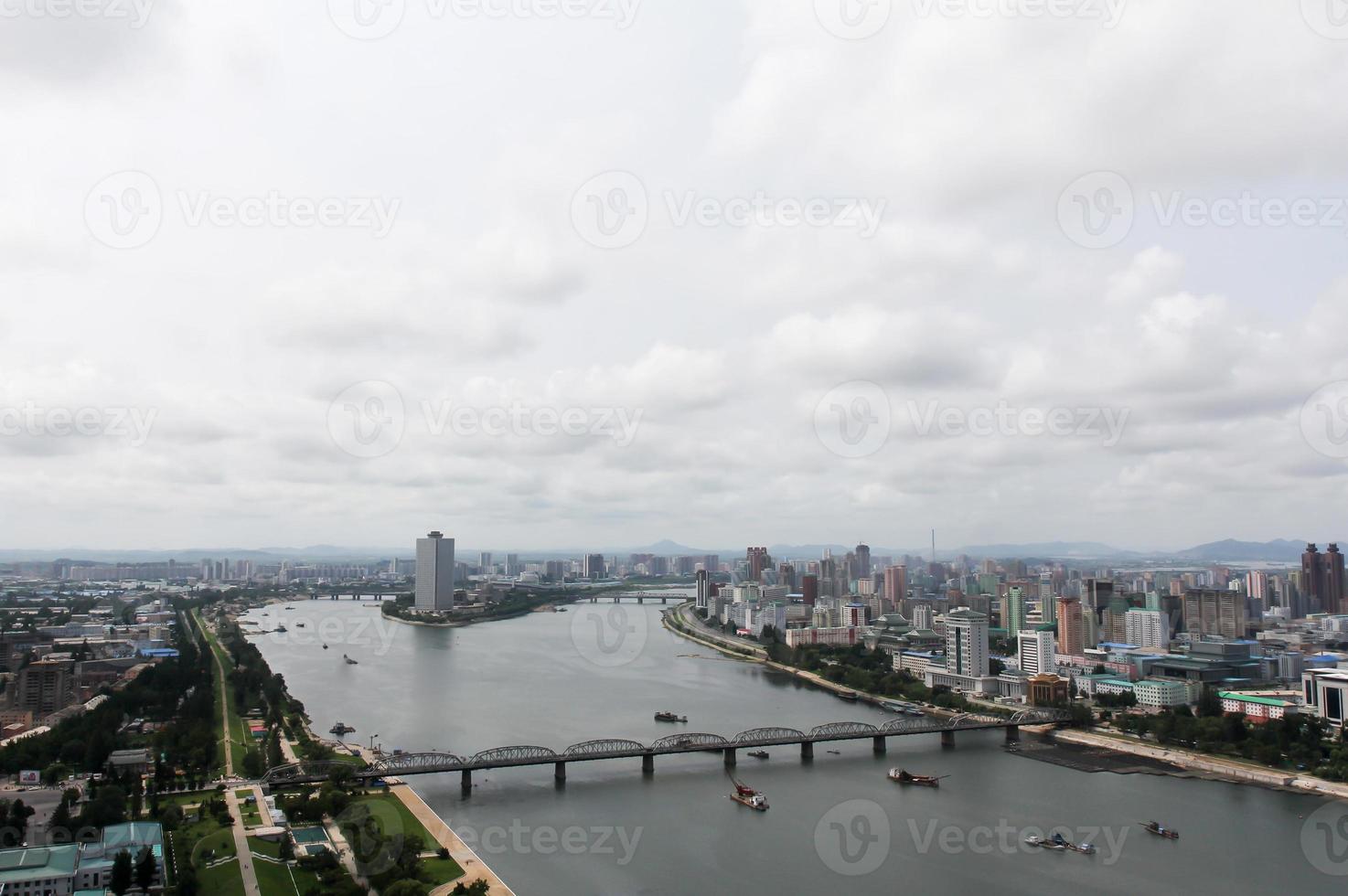 Panoramic view at Pyongyang, North Korea photo