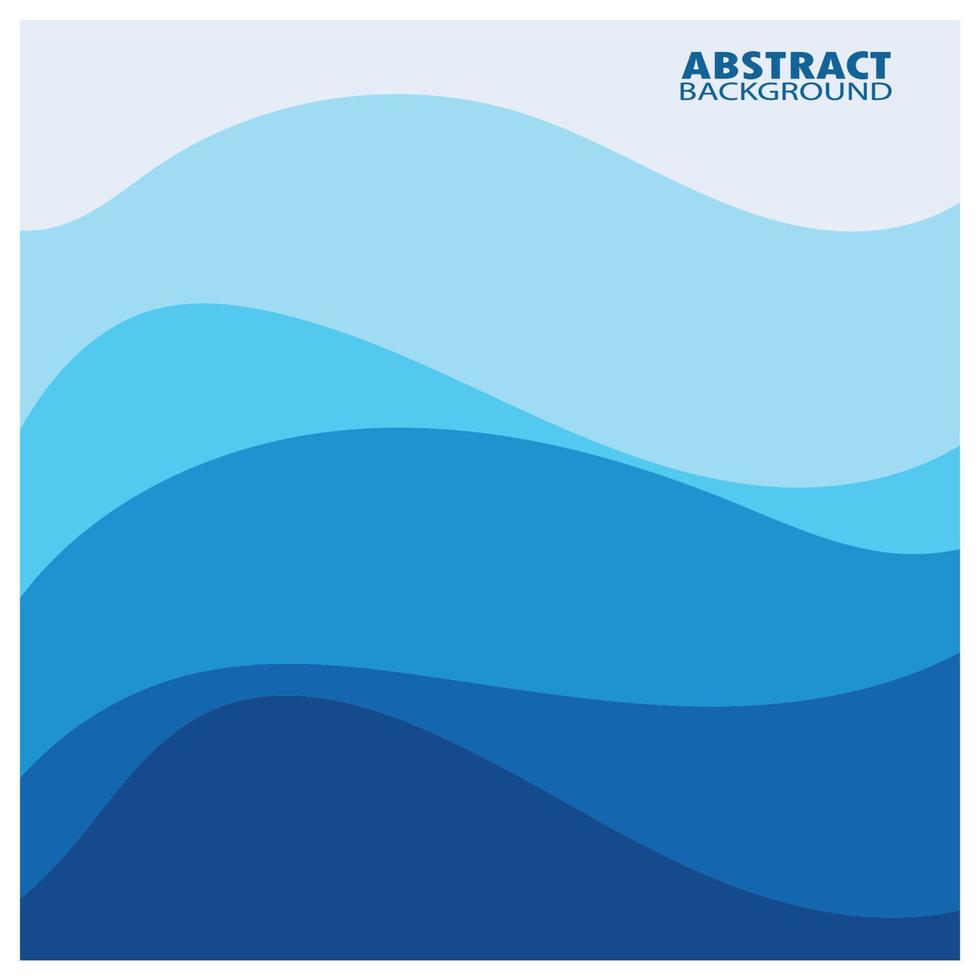 Abstract Water wave design background vector