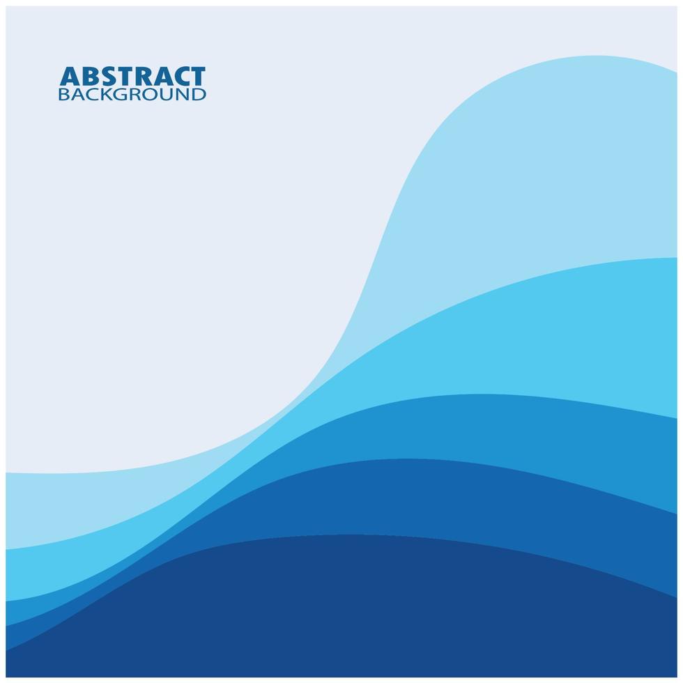 Abstract Water wave design background vector