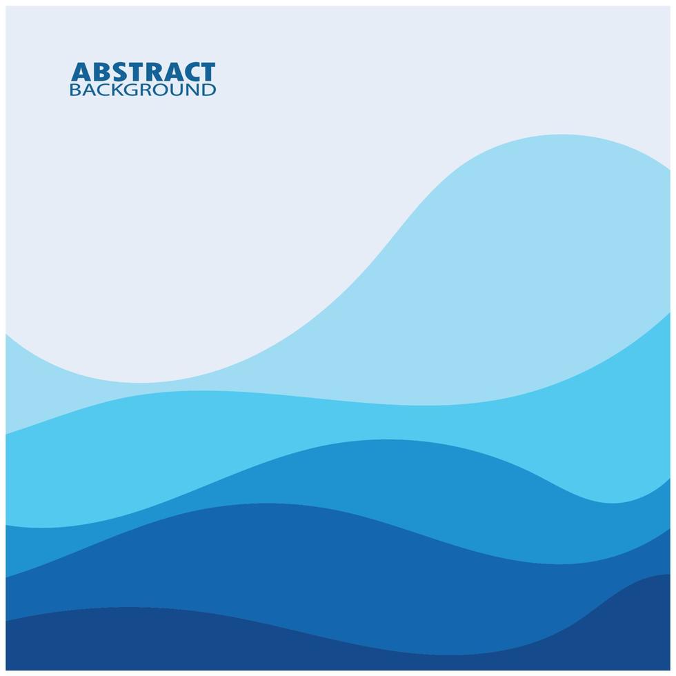 Abstract Water wave design background vector