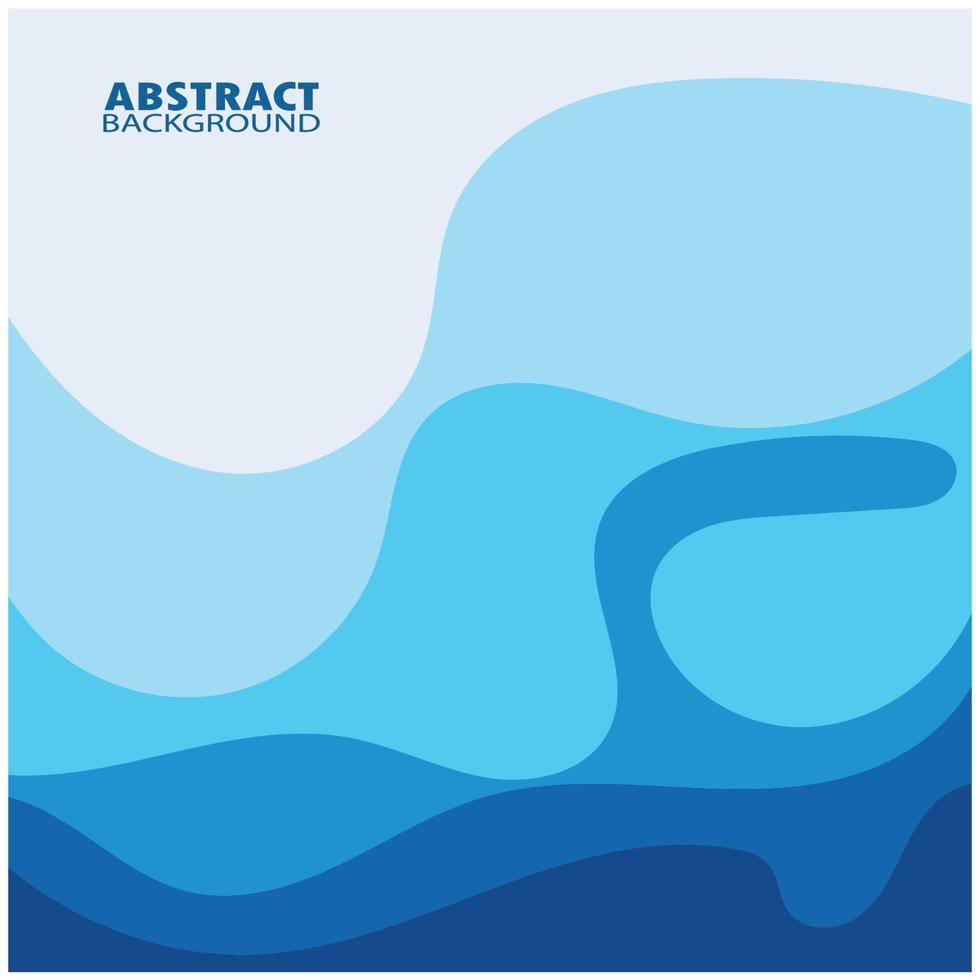 Abstract Water wave design background vector