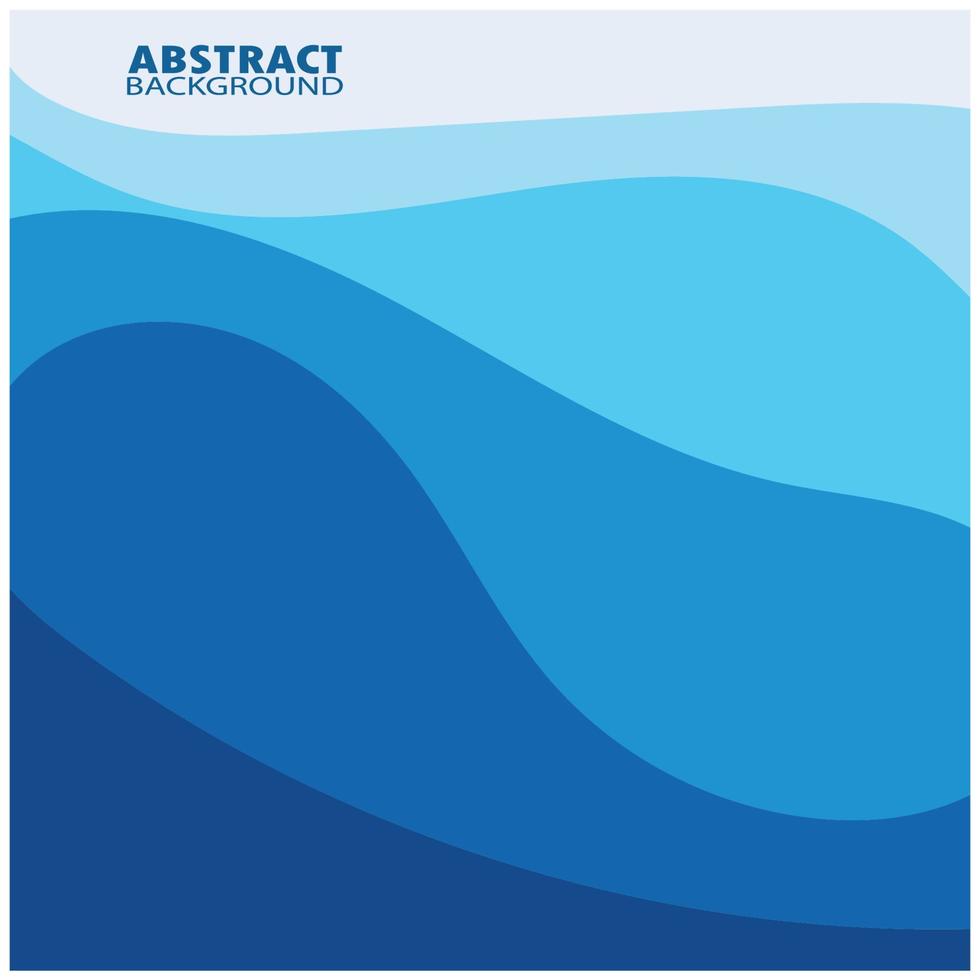 Abstract Water wave design background vector