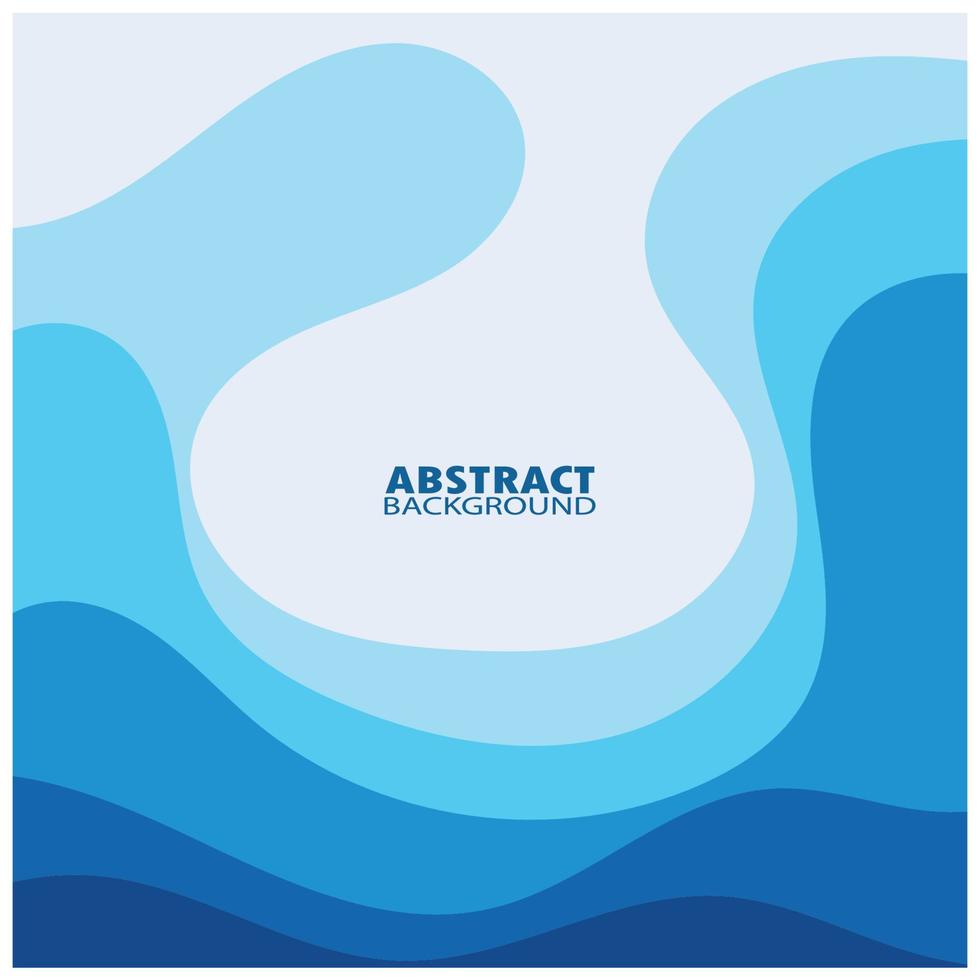 Abstract Water wave design background vector