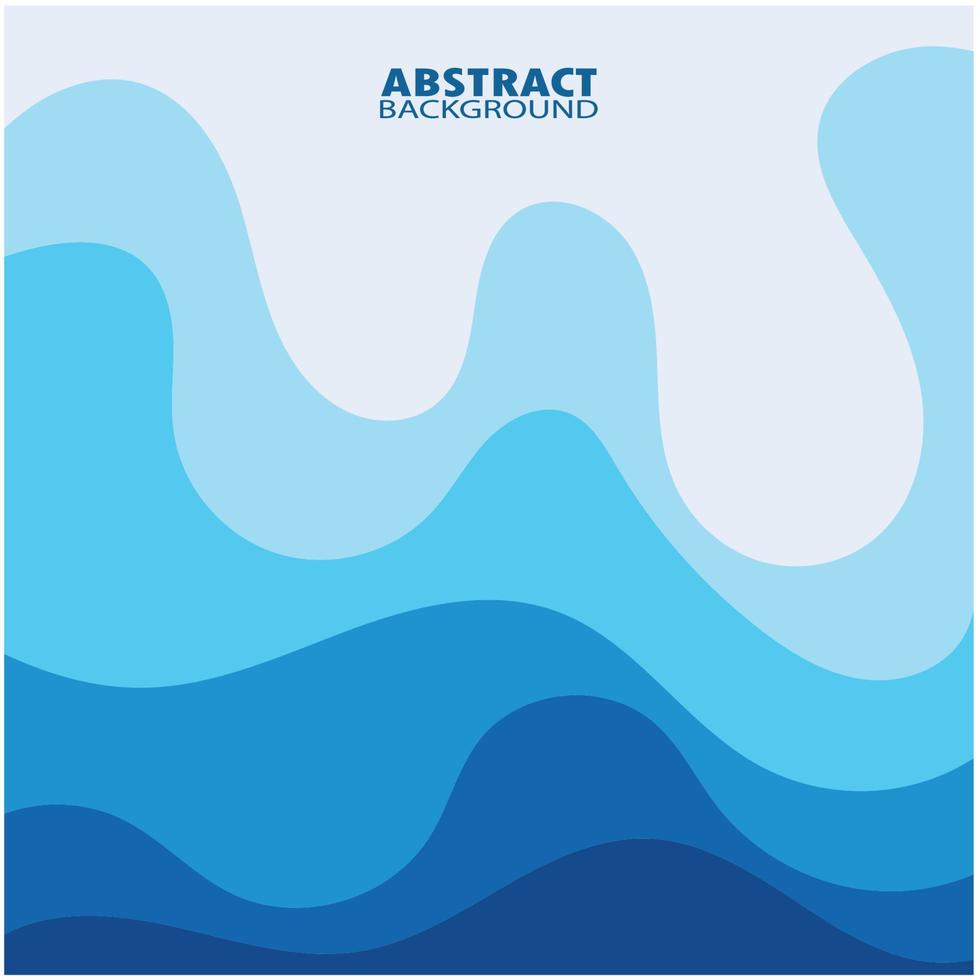 Abstract Water wave design background vector