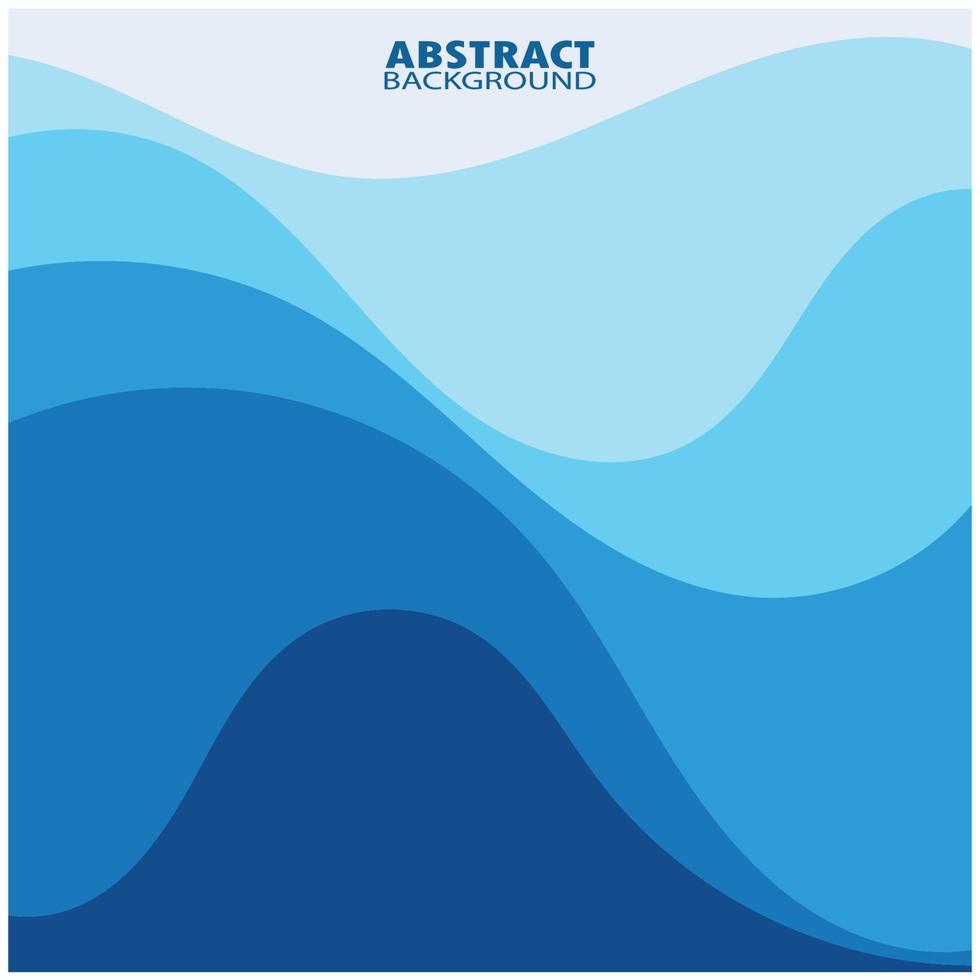 Abstract Water wave design background vector