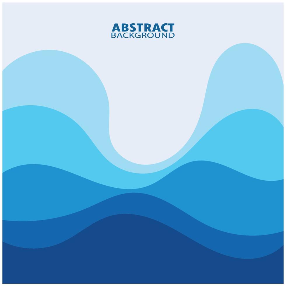 Abstract Water wave design background vector