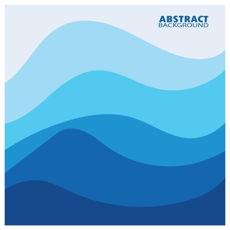 Abstract Water wave design background vector