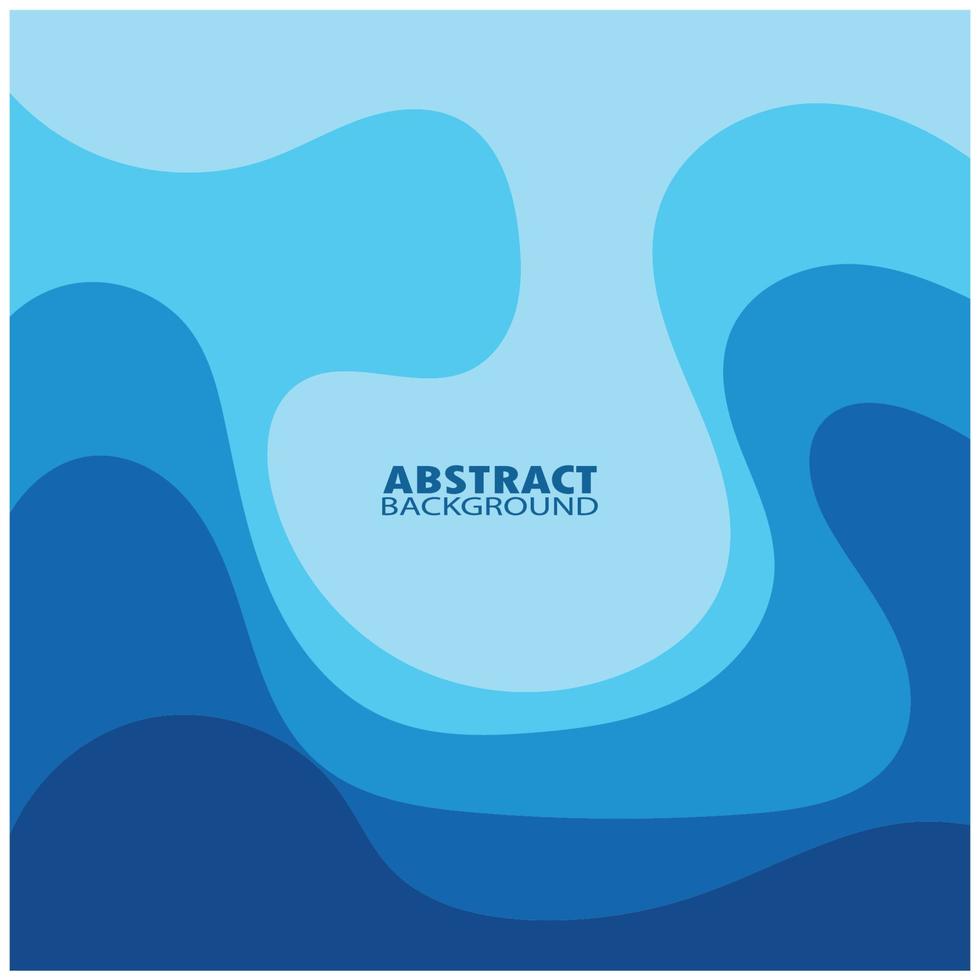 Abstract Water wave design background vector