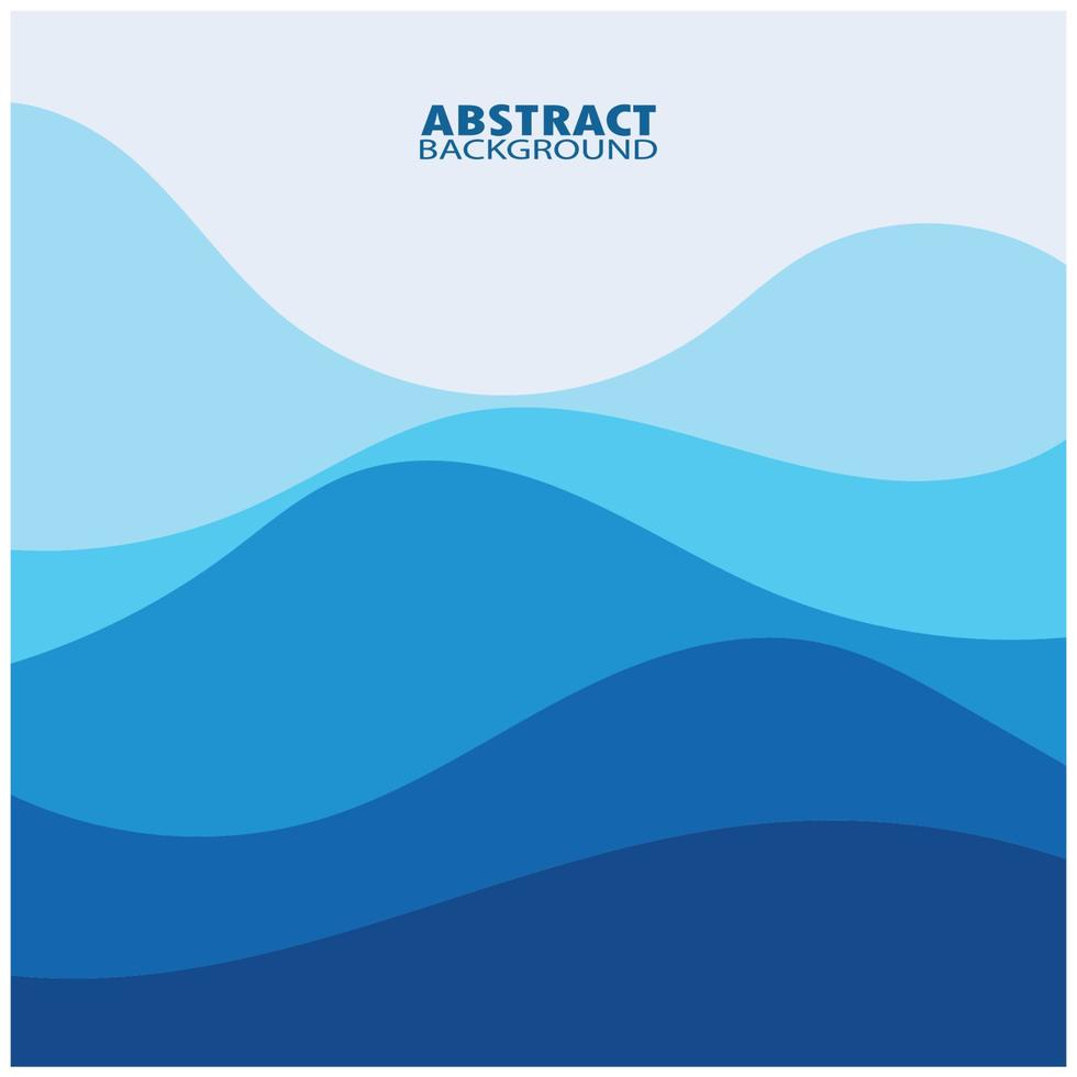 Abstract Water wave design background vector