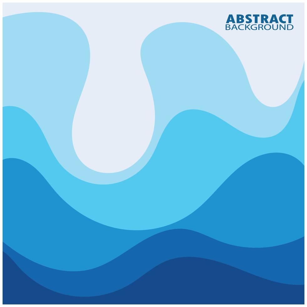 Abstract Water wave design background vector