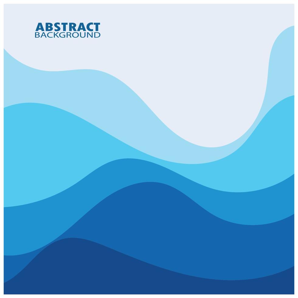 Abstract Water wave design background vector