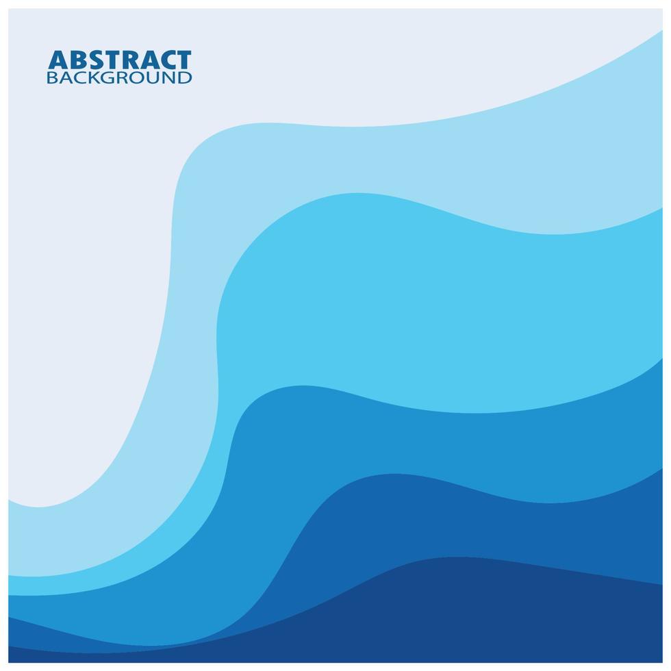 Abstract Water wave design background vector