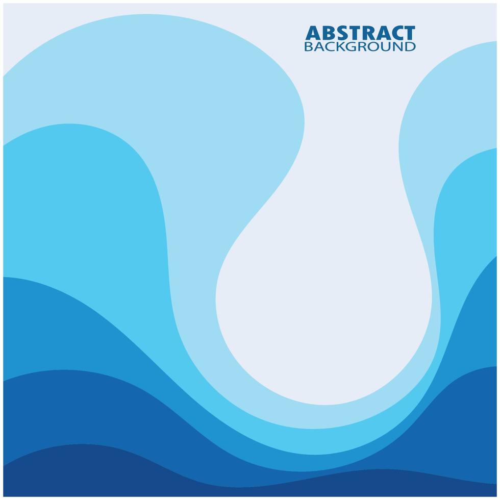 Abstract Water wave design background vector