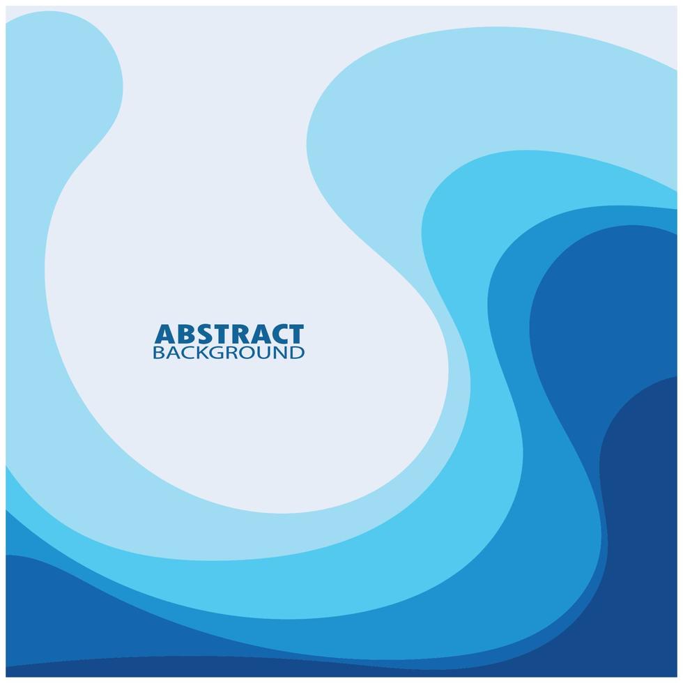 Abstract Water wave design background vector