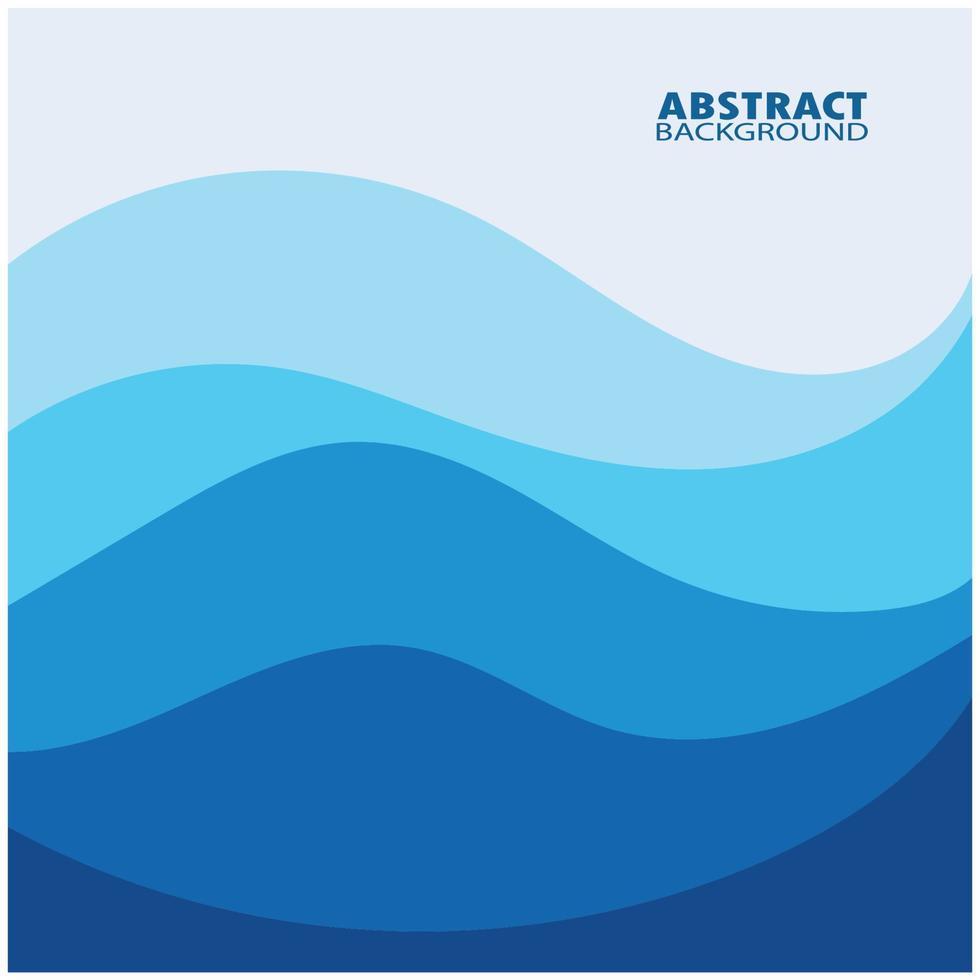 Abstract Water wave design background vector