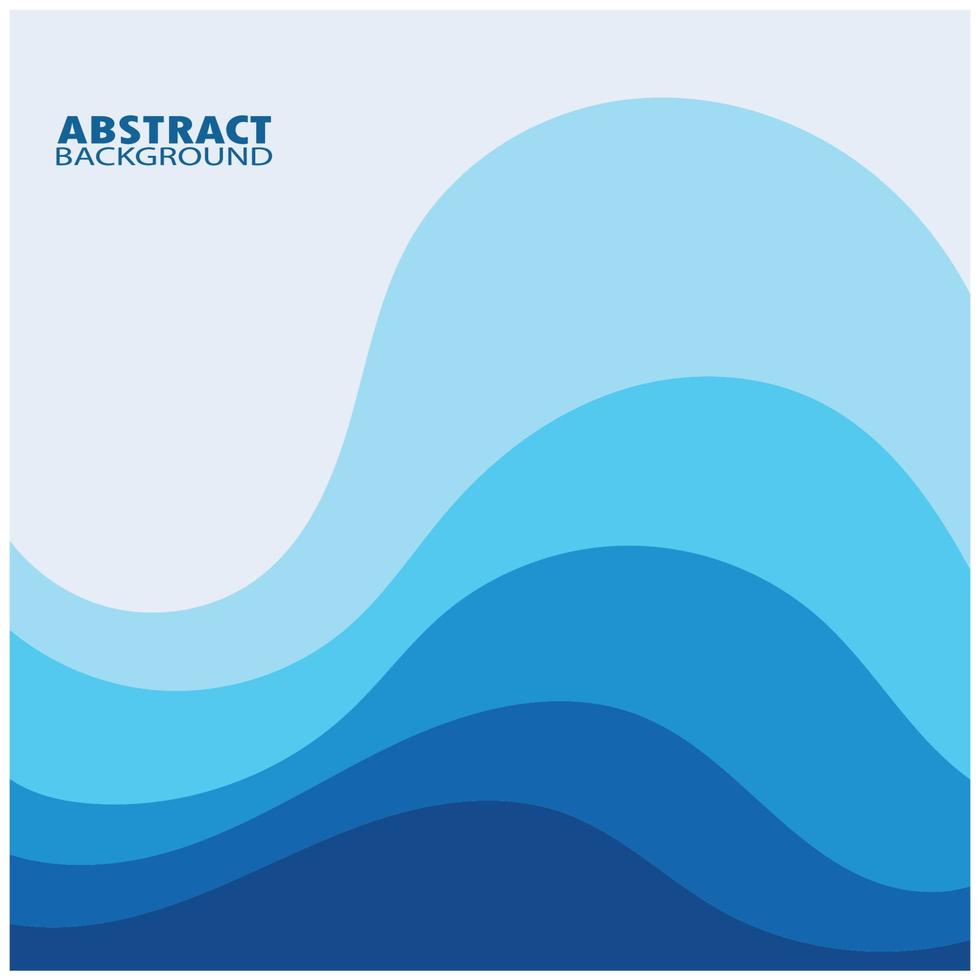 Abstract Water wave design background vector