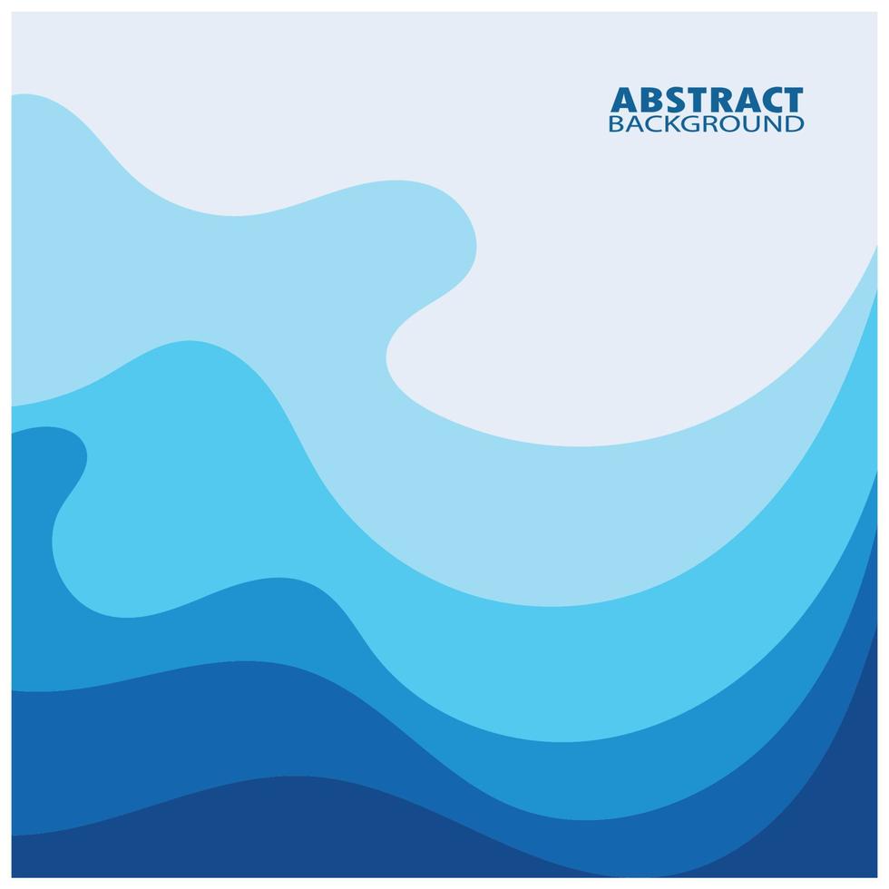 Abstract Water wave design background vector