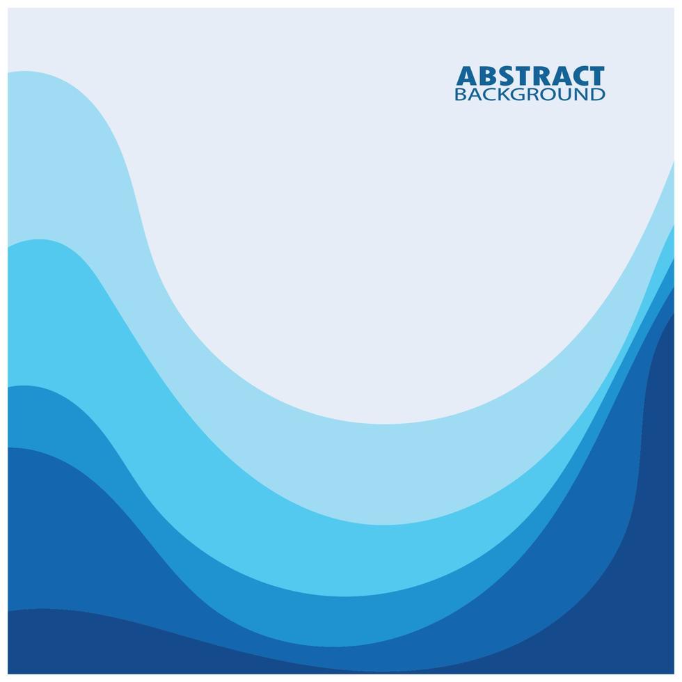 Abstract Water wave design background vector