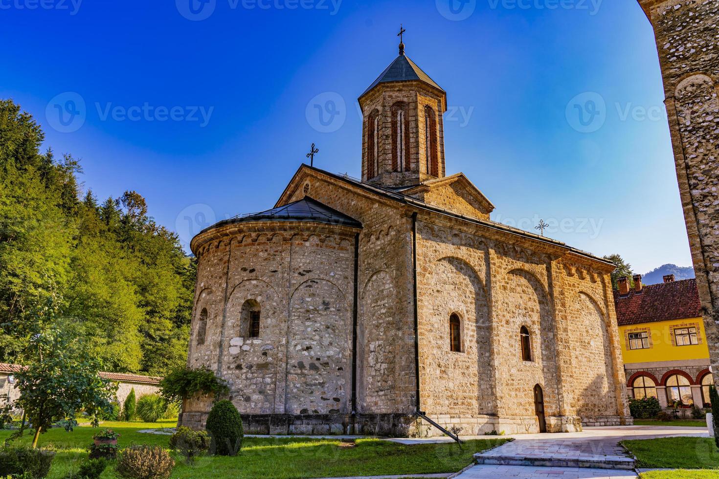 Raca monastery near Bajina Basta in Serbia photo