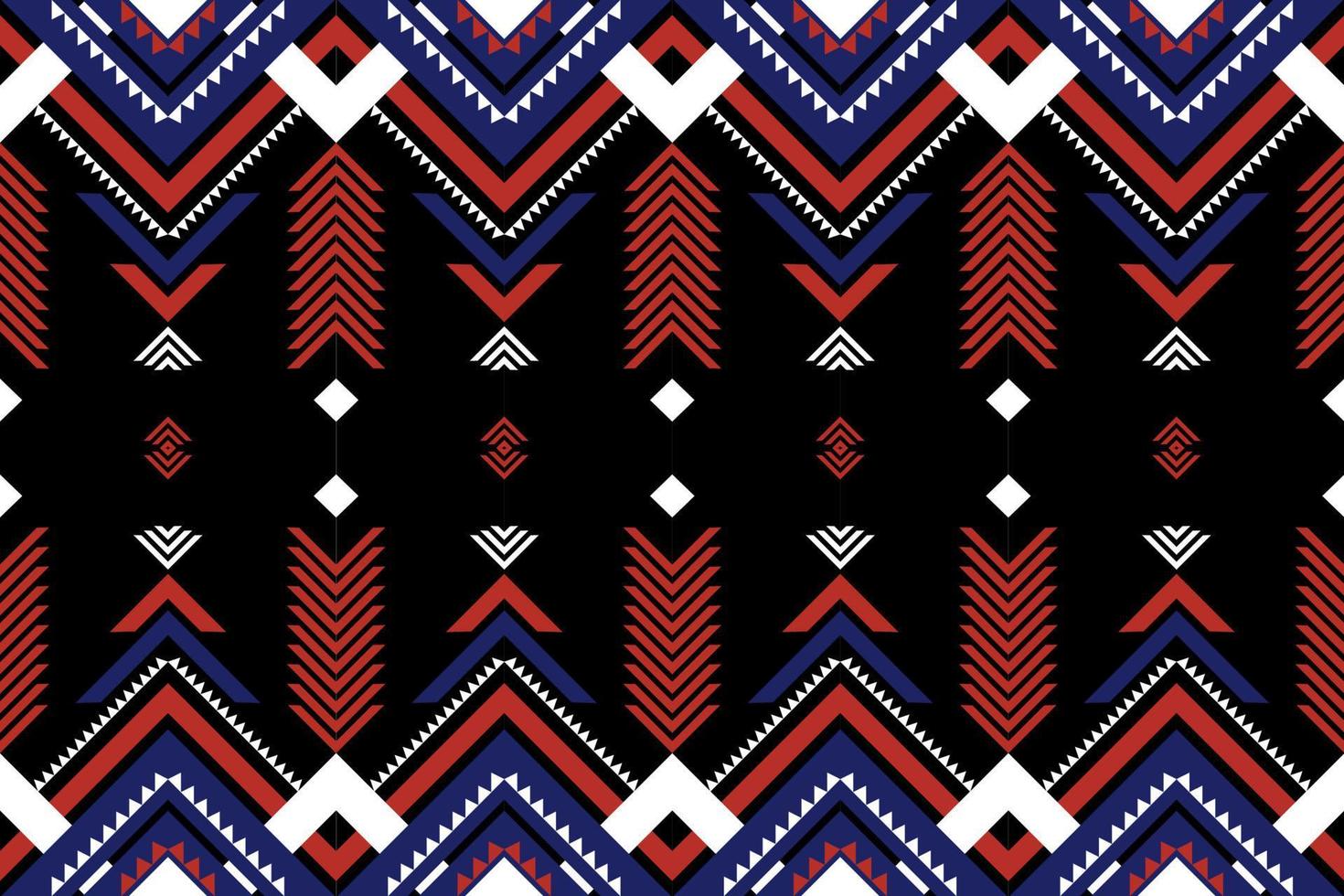 Ethnic geometric pattern native fabric design abstract background. vector