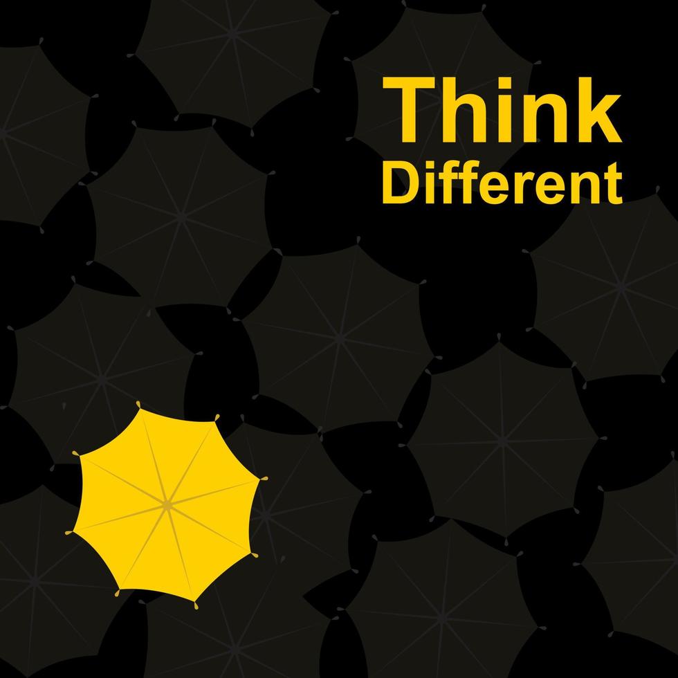 Think different design vector