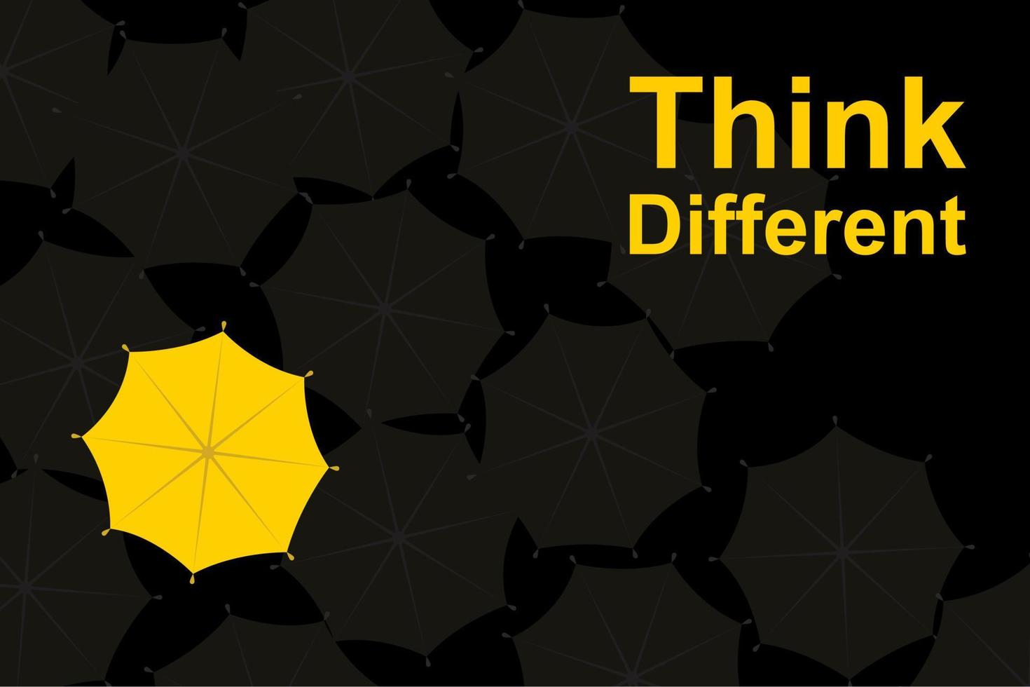 Think different vecter design. vector